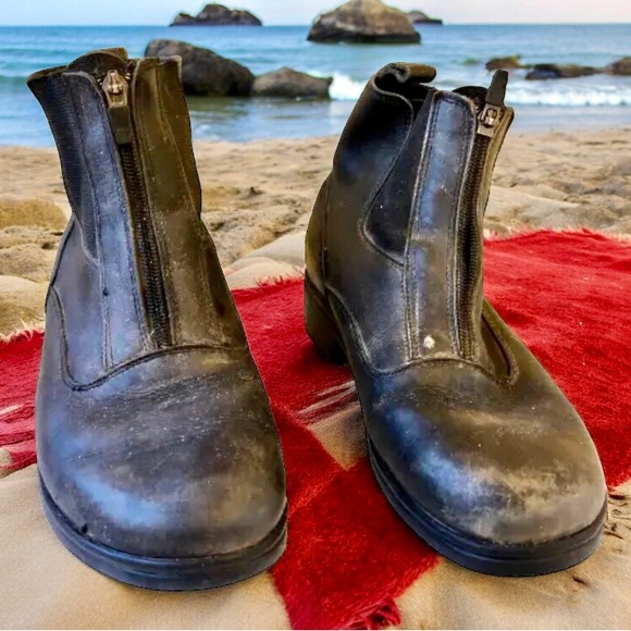 Dansko Portugal Black Paddock Ankle Boots Womens 40 9.5 * flaw broken zipper - Picture 14 of 14